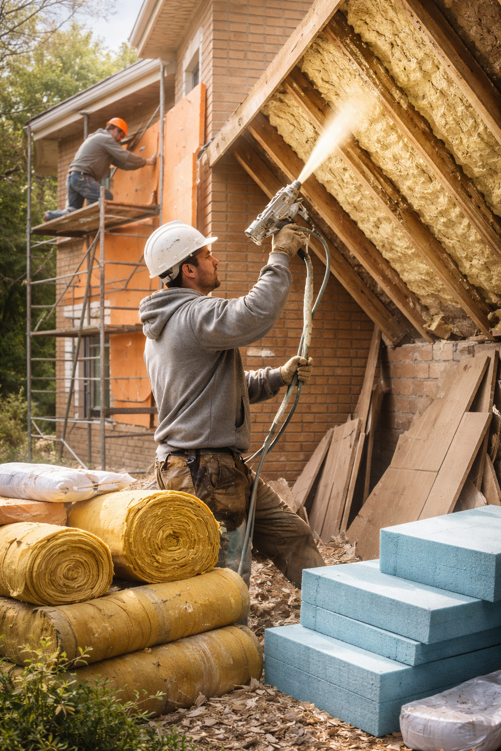 Утепление домов в Тольятти под ключ от 4344 руб/м2 | Профессионально — ТепломастерТля